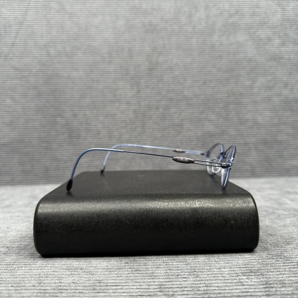 Silhouette Titan SPX Y2K Purple Blue Oval Eyeglasses Austria 48-18-140